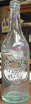 GIPPS BREWING COMPANY EMBOSSED BEER BOTTLE