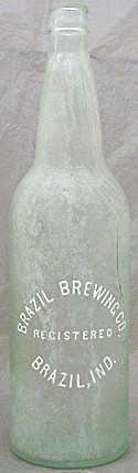 BRAZIL BREWING COMPANY EMBOSSED BEER BOTTLE