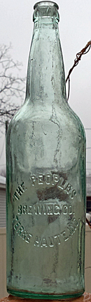 THE PEOPLES BREWING COMPANY EMBOSSED BEER BOTTLE