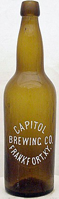 CAPITOL BREWING COMPANY EMBOSSED BEER BOTTLE