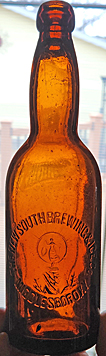 THE NEW SOUTH BREWING & ICE COMPANY EMBOSSED BEER BOTTLE