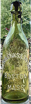 FAIRBANKS & SNYDER THE HENRY ELIAS BREWING COMPANY EMBOSSED BEER BOTTLE