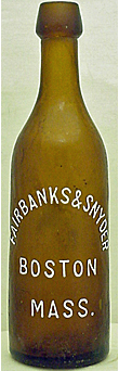 FAIRBANKS & SNYDER THE HENRY ELIAS BREWING COMPANY EMBOSSED BEER BOTTLE