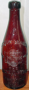 THE SPRINGFIELD BREWING COMPANY EMBOSSED BEER BOTTLE