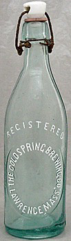 THE COLD SPRING BREWING COMPANY EMBOSSED BEER BOTTLE