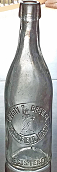 LIBERTY BREWING COMPANY EMBOSSED BEER BOTTLE