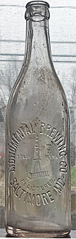 MONUMENTAL BREWING COMPANY EMBOSSED BEER BOTTLE