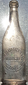 THE STANDARD BREWING COMPANY EMBOSSED BEER BOTTLE