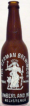 THE GERMAN BREWING COMPANY EMBOSSED BEER BOTTLE