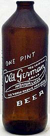 OLD GERMAN BRAND BEER EMBOSSED BEER BOTTLE