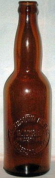 HAGERSTOWN BREWING COMPANY EMBOSSED BEER BOTTLE