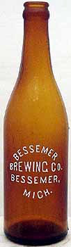 BESSEMER BREWING COMPANY EMBOSSED BEER BOTTLE