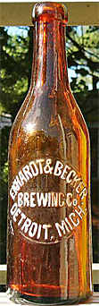 THE EKHARDT & BECKER BREWING COMPANY EMBOSSED BEER BOTTLE