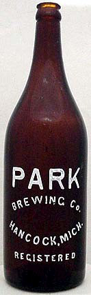 THE PARK BREWING COMPANY EMBOSSED BEER BOTTLE