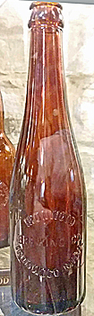 IRONWOOD BREWING COMPANY EMBOSSED BEER BOTTLE