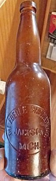 THE EBERLE BREWING COMPANY EMBOSSED BEER BOTTLE