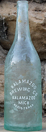 KALAMAZOO BREWING COMPANY EMBOSSED BEER BOTTLE