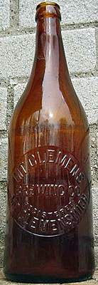 MT. CLEMENS BREWING COMPANY EMBOSSED BEER BOTTLE