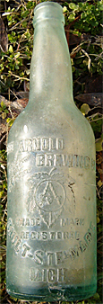 ARNOLD BREWING COMPANY EMBOSSED BEER BOTTLE