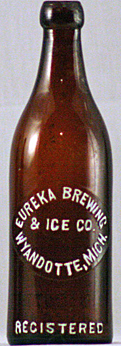 EUREKA BREWING & ICE COMPANY EMBOSSED BEER BOTTLE