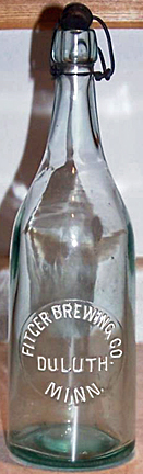 FITGER BREWING COMPANY EMBOSSED BEER BOTTLE