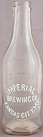 IMPERIAL BREWING COMPANY EMBOSSED BEER BOTTLE