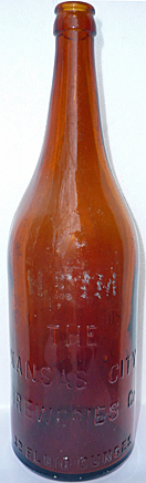 THE KANSAS CITY BREWERIES COMPANY EMBOSSED BEER BOTTLE