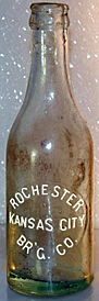 ROCHESTER BREWING COMPANY EMBOSSED BEER BOTTLE