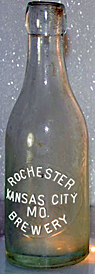 ROCHESTER BREWERY EMBOSSED BEER BOTTLE