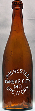 ROCHESTER BREWERY EMBOSSED BEER BOTTLE