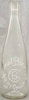 NATIONAL BREWERY COMPANY EMBOSSED BEER BOTTLE