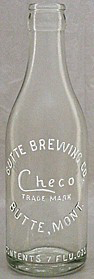 BUTTE BREWING COMPANY EMBOSSED BEER BOTTLE