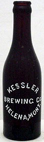 KESSLER BREWING COMPANY EMBOSSED BEER BOTTLE