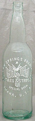WILLOW SPRINGS BREWING COMPANY EMBOSSED BEER BOTTLE