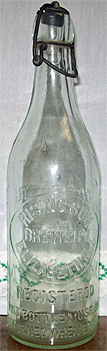 RISING SUN BREWING COMPANY EMBOSSED BEER BOTTLE