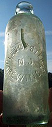 GLOUCESTER BREWING COMPANY EMBOSSED BEER BOTTLE