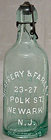 SHAFFERY & FARLEY WEISS BEER EMBOSSED BEER BOTTLE