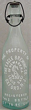 THE EAGLE BREWING COMPANY EMBOSSED BEER BOTTLE
