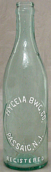 HYGEIA BREWING COMPANY EMBOSSED BEER BOTTLE
