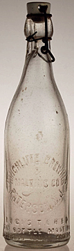 HINCHLIFFE BREWING & MALTING COMPANY EMBOSSED BEER BOTTLE