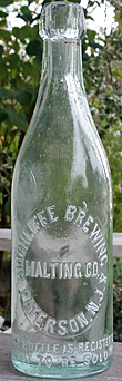 HINCHLIFFE BREWING & MALTING COMPANY EMBOSSED BEER BOTTLE
