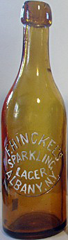 F. HINCKEL'S SPARKLING LAGER EMBOSSED BEER BOTTLE