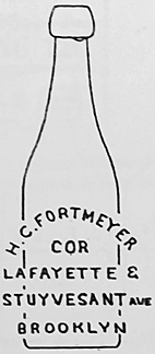 H. C. FORTMEYER LAGER BEER EMBOSSED BEER BOTTLE