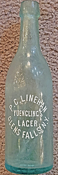 P. C. LINEHAN YUENGLING LAGER EMBOSSED BEER BOTTLE