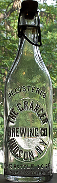 THE GRANGER BREWING COMPANY EMBOSSED BEER BOTTLE