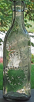 A. J. BECCUE BOHEMIAM LAGER EMBOSSED BEER BOTTLE