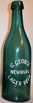 G. GEORGE LAGER BEER EMBOSSED BEER BOTTLE