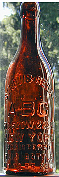 ST. LOUIS BEER EMBOSSED BEER BOTTLE
