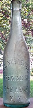 D. G. YUENGLING BREWING COMPANY EMBOSSED BEER BOTTLE