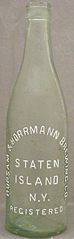 RUBSAM & HORRMANN BREWING COMPANY EMBOSSED BEER BOTTLE